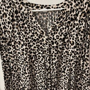 Old Navy Leopard Print Blouse
